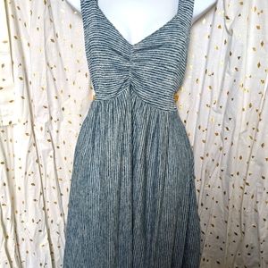 Comfy cute blue and white striped sun dress